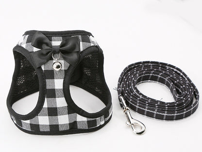 Cat Traction Rope Set Chest Harness Collar Dog Leash Combo