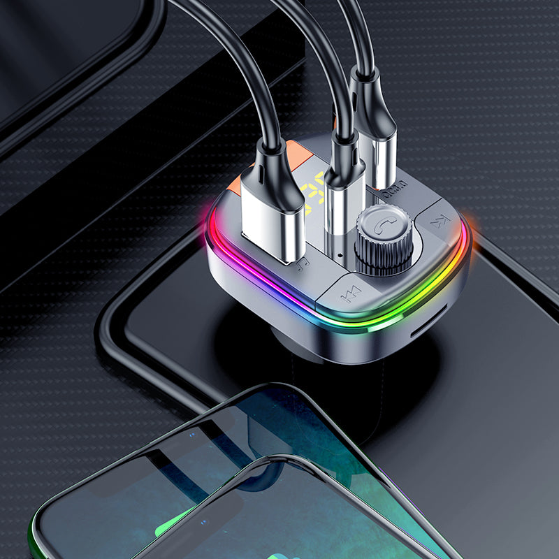 Car MP3 Bluetooth Player and Fast Charging PD QC3.0 Adapter