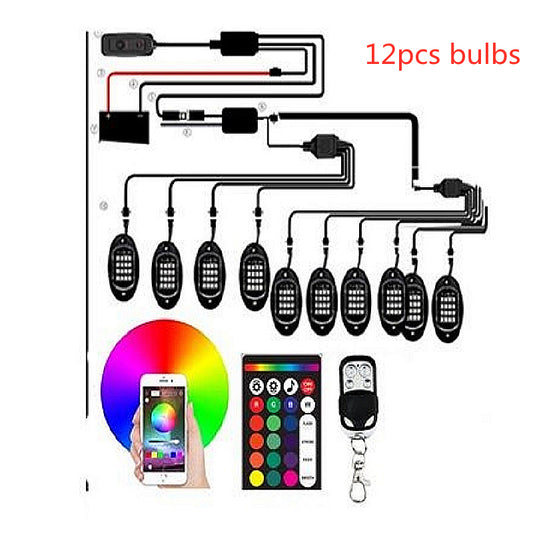 Wireless APP Control Decorative Lights for Cars and Bikes
