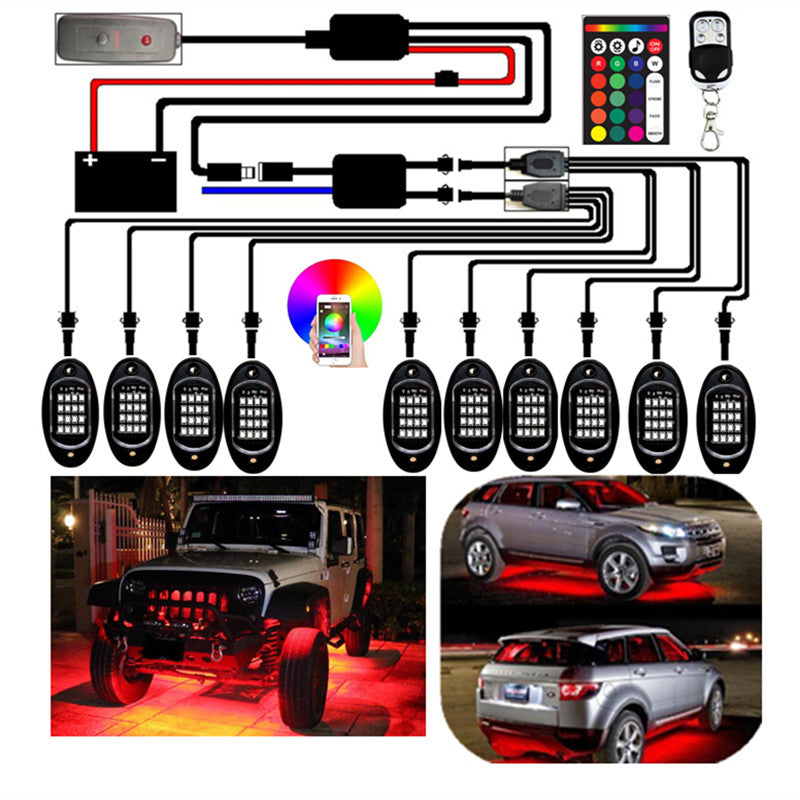 Wireless APP Control Decorative Lights for Cars and Bikes