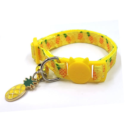 Buy Pet Print Bell Cat Collar – Stylish & Safe Cat Strap Accessory