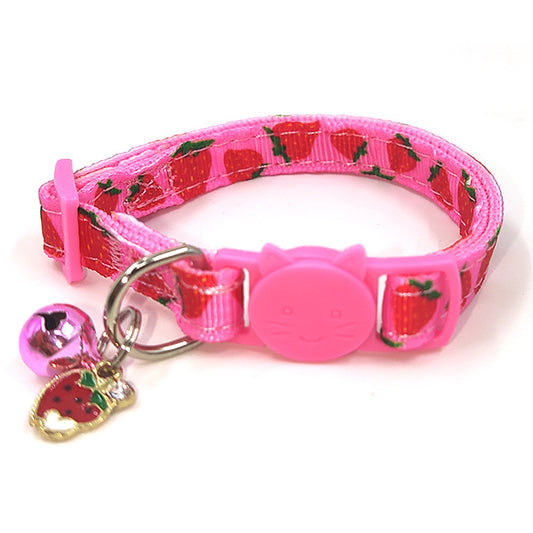 Buy Pet Print Bell Cat Collar – Stylish & Safe Cat Strap Accessory