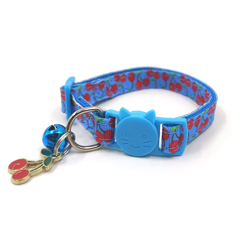 Buy Pet Print Bell Cat Collar – Stylish & Safe Cat Strap Accessory