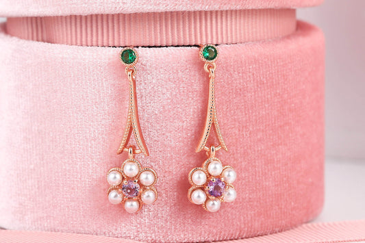 Color Treasure Jewelry – Natural Amethyst Tassel Plum Shape