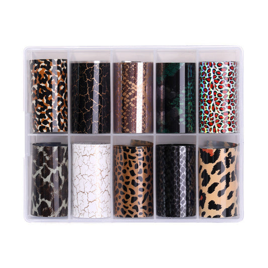 Classic Manicure Nail Sticker Set – Ins Snake Star Designs.