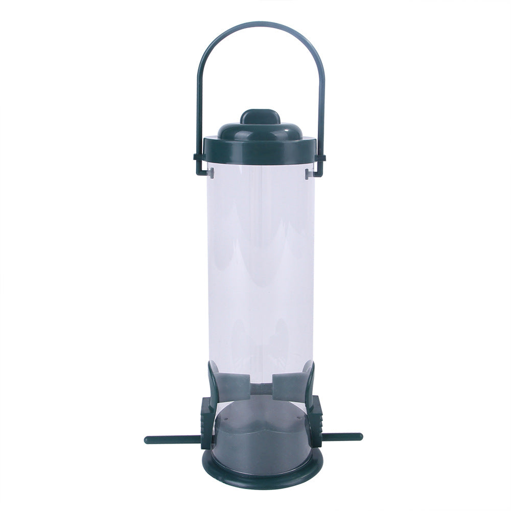 Buy Hanging Pet Bird Feeder Plastic Food Dispenser Garden Decor