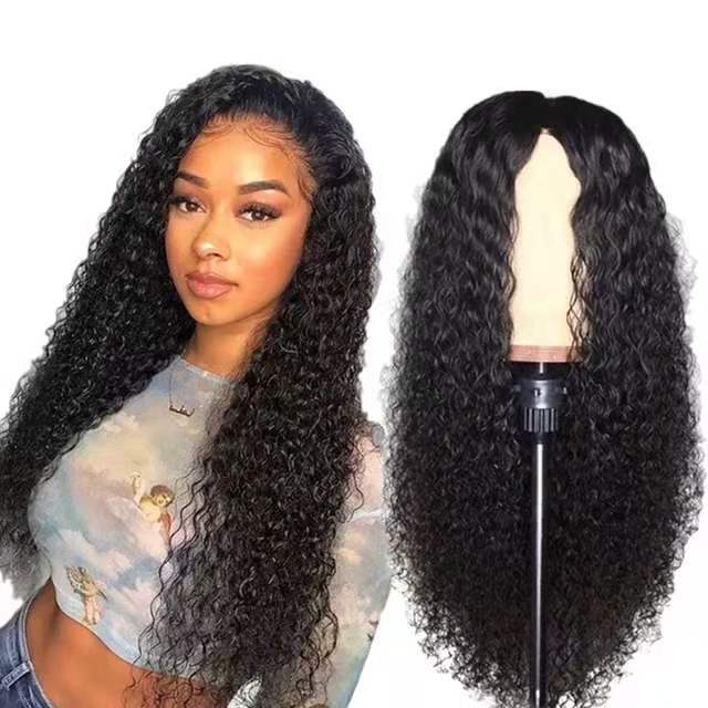 Front Lace Long Curly Wig – European & American Style Hair