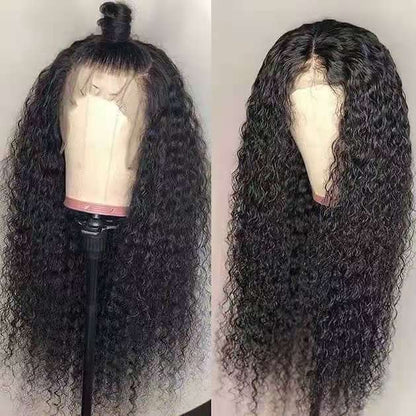 Front Lace Long Curly Wig – European & American Style Hair