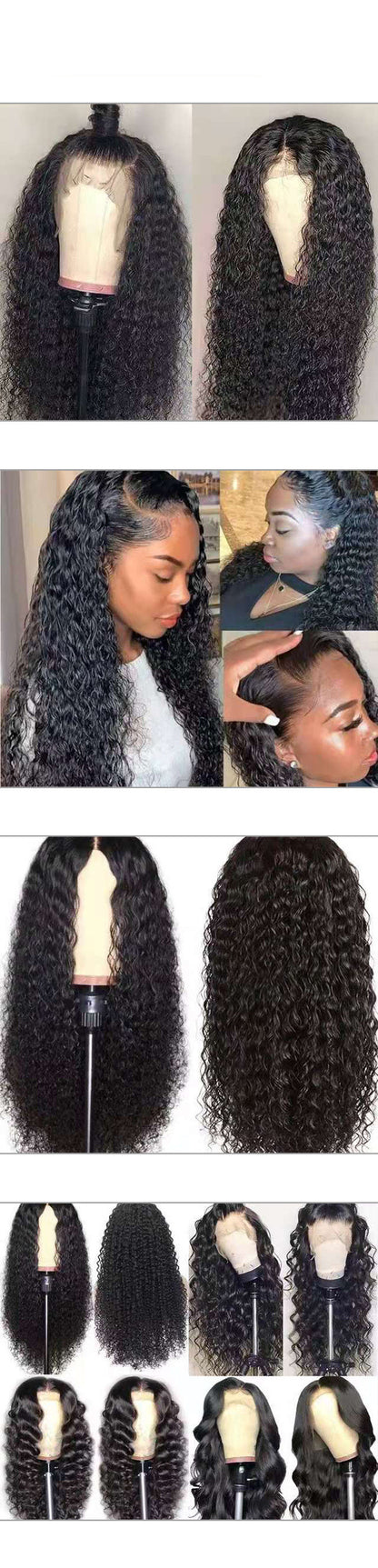 Front Lace Long Curly Wig – European & American Style Hair