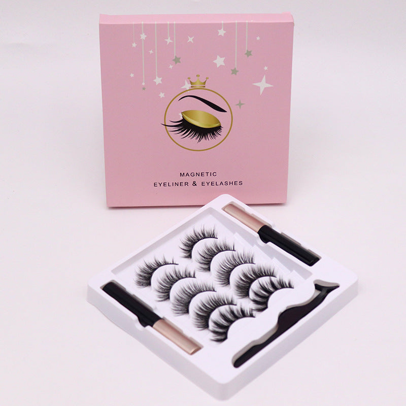 Magnetic Eyelashes Eyeliner Set - Long-Lasting, Waterproof