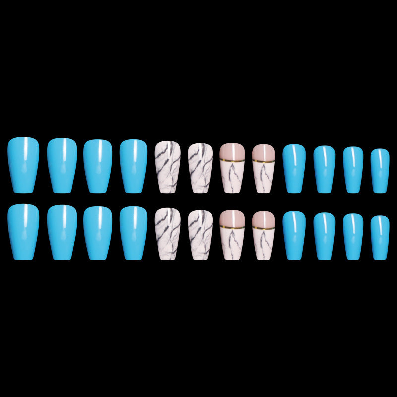 Buy Ballet Coffin Fake Nails – Stylish & Trendy Nail Art Set