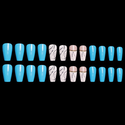 Buy Ballet Coffin Fake Nails – Stylish & Trendy Nail Art Set