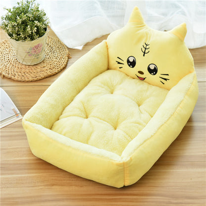 Large Pet Dog Bed – Warm Cozy Fleece Nest for Cats & Dogs