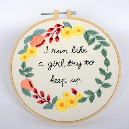 Happiness Garland DIY Kit Flowers Plants Letter Decoration