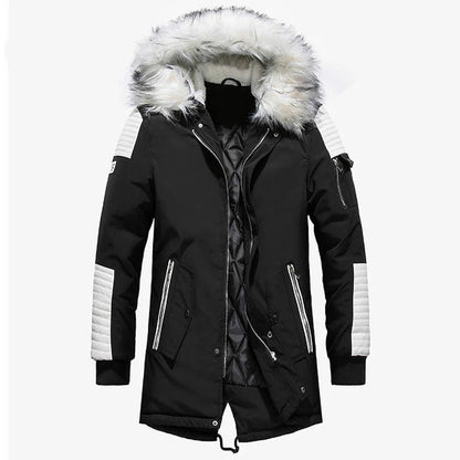 Winter Jacket Men Casual Long Hooded Parkas Warmth & Style