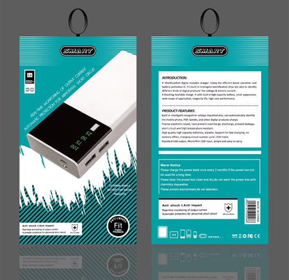 20000mAh Power Bank – Black Rice Customized Portable Charger