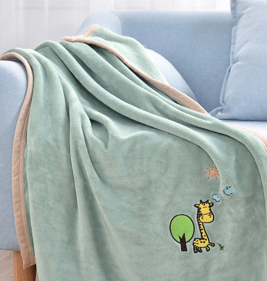 Pet Quilt Blanket Fall Winter Thick Flannel Warm Sleeping