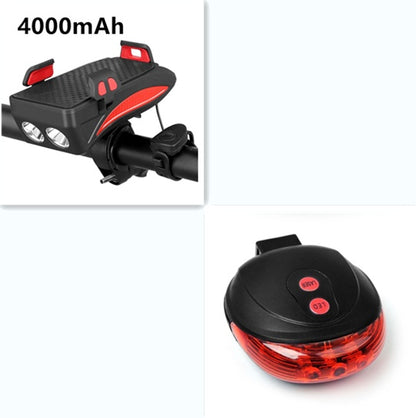 Motorcycle Bicycle Phone Holder with Charging & Front Lamp