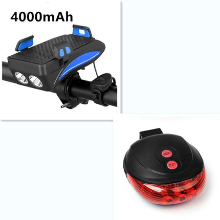 Motorcycle Bicycle Phone Holder with Charging & Front Lamp