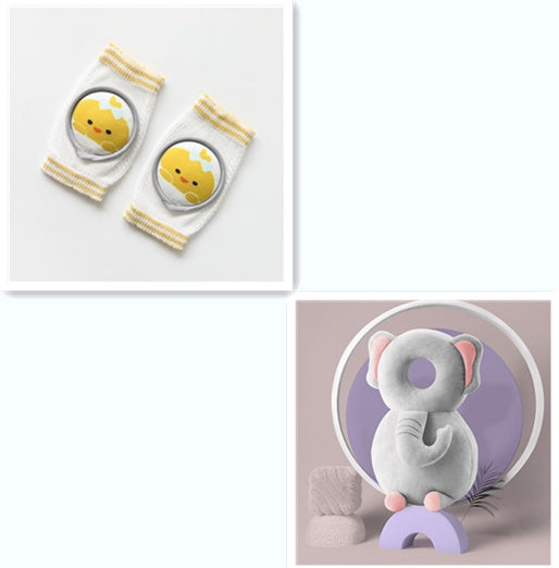 Cartoon Baby Knee & Elbow Pads Crawling Learning Protector