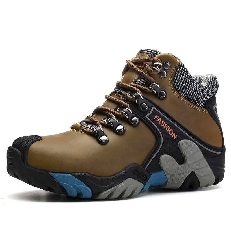 Men’s High-Top Non-Slip Outdoor Hiking Shoes Wear-Resistant