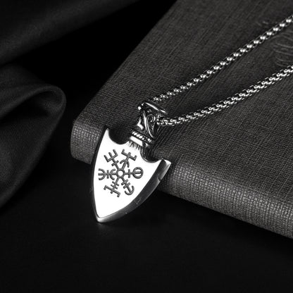 Buy Retro Shield Stainless Steel Pendant for Men Online Today