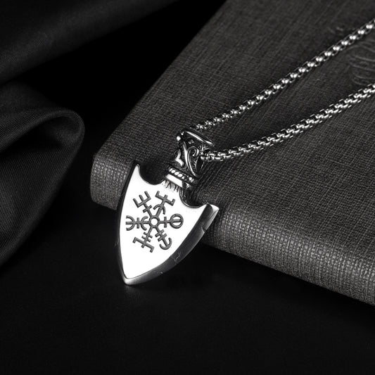 Buy Retro Shield Stainless Steel Pendant for Men Online Today
