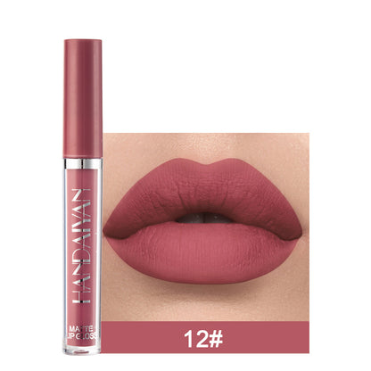 Non-Fading Matte Liquid Lipstick, Non-Stick Cup Lip Gloss