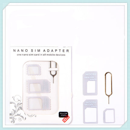 Four-in-One SIM Card Pin Recovery & Mobile Phone Card Sleeve