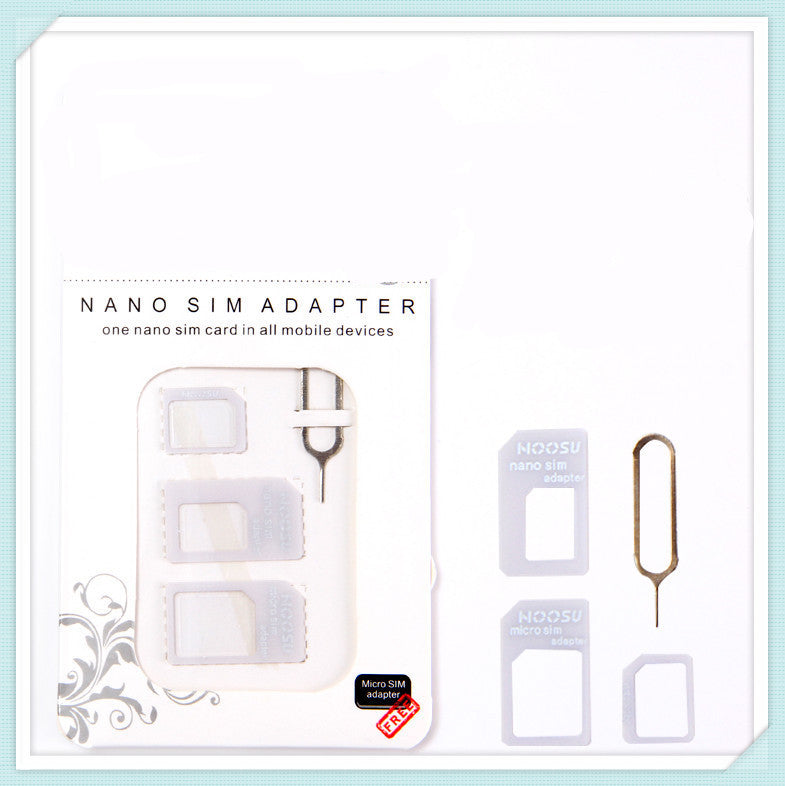 Four-in-One SIM Card Pin Recovery & Mobile Phone Card Sleeve