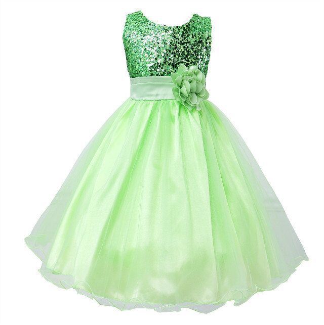 Buy Baby Sequin Dress Flower Girl Wedding Princess Dress Stylish
