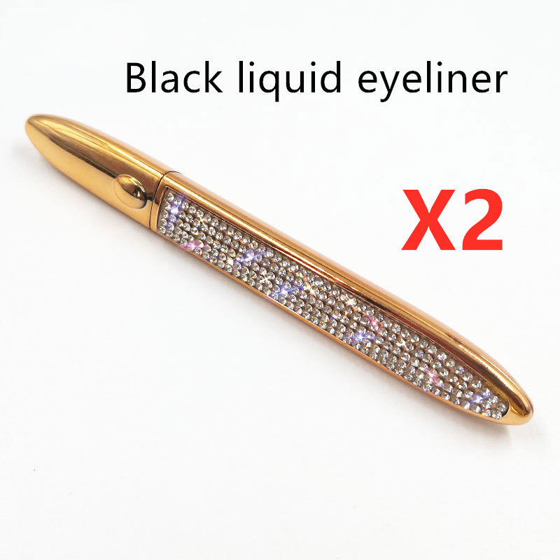 False Eyelashes with Self-Adhesive Eyeliner Multicolor Set
