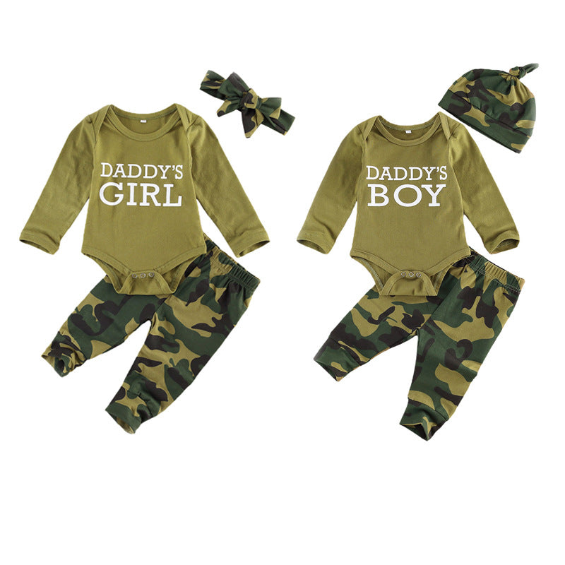New Products Set – Letter Camouflage Printed Children’s Set
