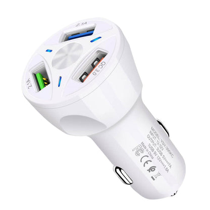 Fast Charge Car Charger – One for Four Mobile Devices in Car