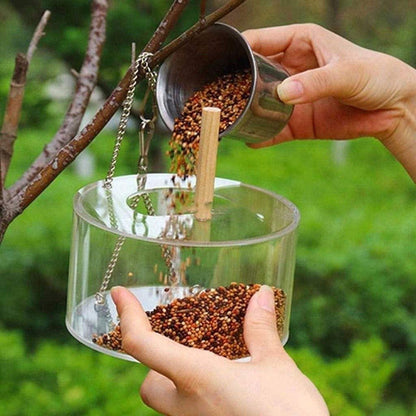 Acrylic Bird Food Box – Easy-to-Use Feeder for Your Birds
