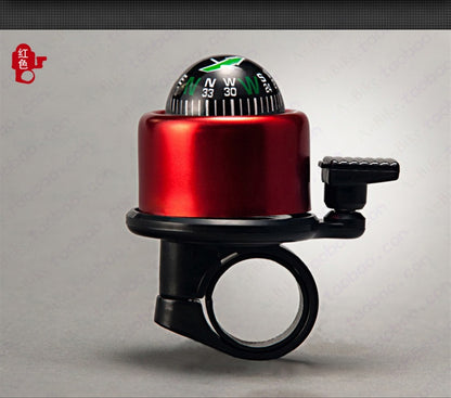 Bicycle Handlebar Ring with Compass & Horn Bell Ride in Style