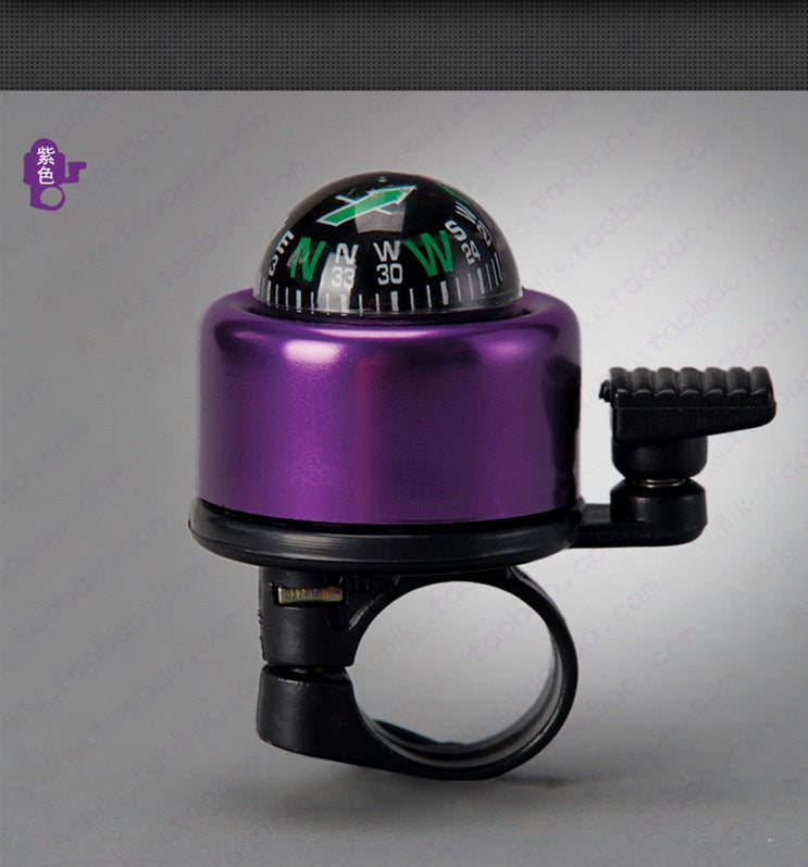 Bicycle Handlebar Ring with Compass & Horn Bell Ride in Style