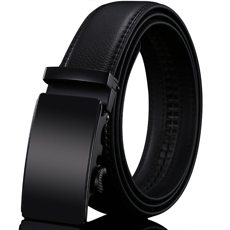Men’s Genuine Leather Belt Automatic Buckle Stylish & Durable