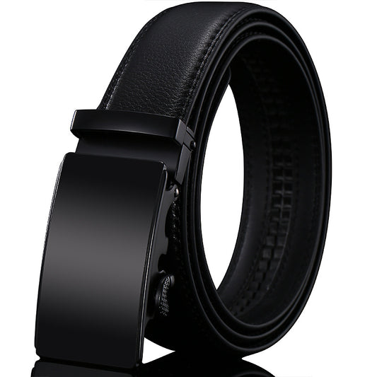 Men’s Genuine Leather Belt Automatic Buckle Stylish & Durable