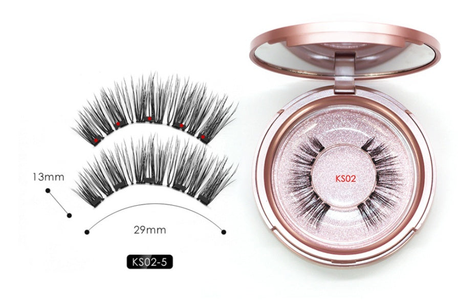 Magnetic Liquid Eyeliner with False Eyelashes and Tweezer