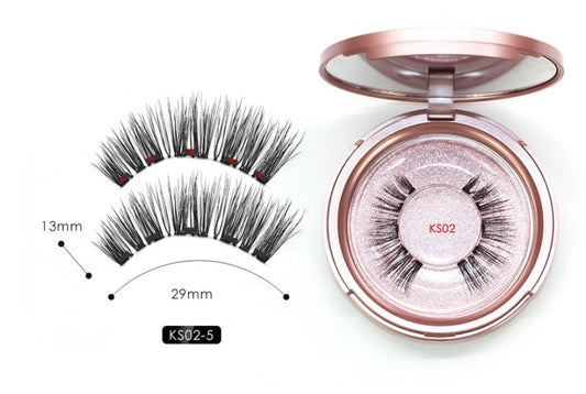 Magnetic Liquid Eyeliner with False Eyelashes and Tweezer