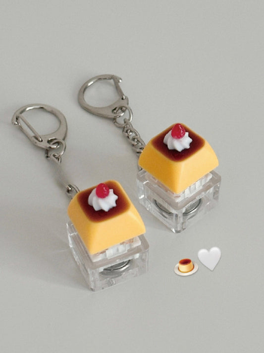 Korean-Style Instagram Cute Pudding Keychain Trendy Accessory
