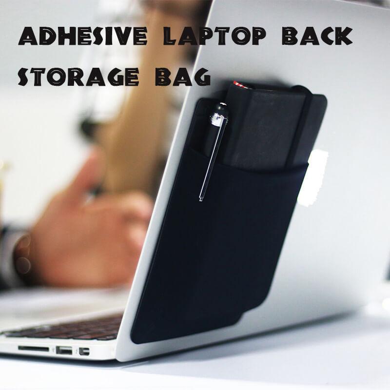 Adhesive Laptop Back Organizer Bag Convenient for Notebooks