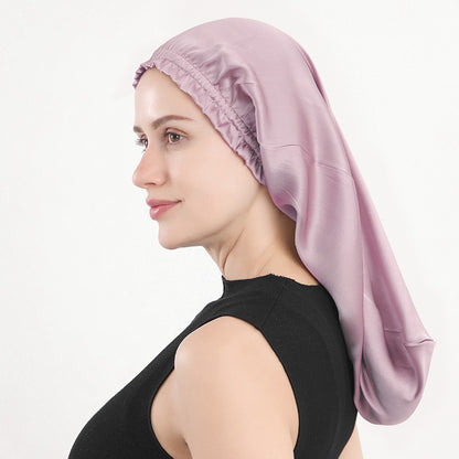 16-inch Mimsan silk long hair cap