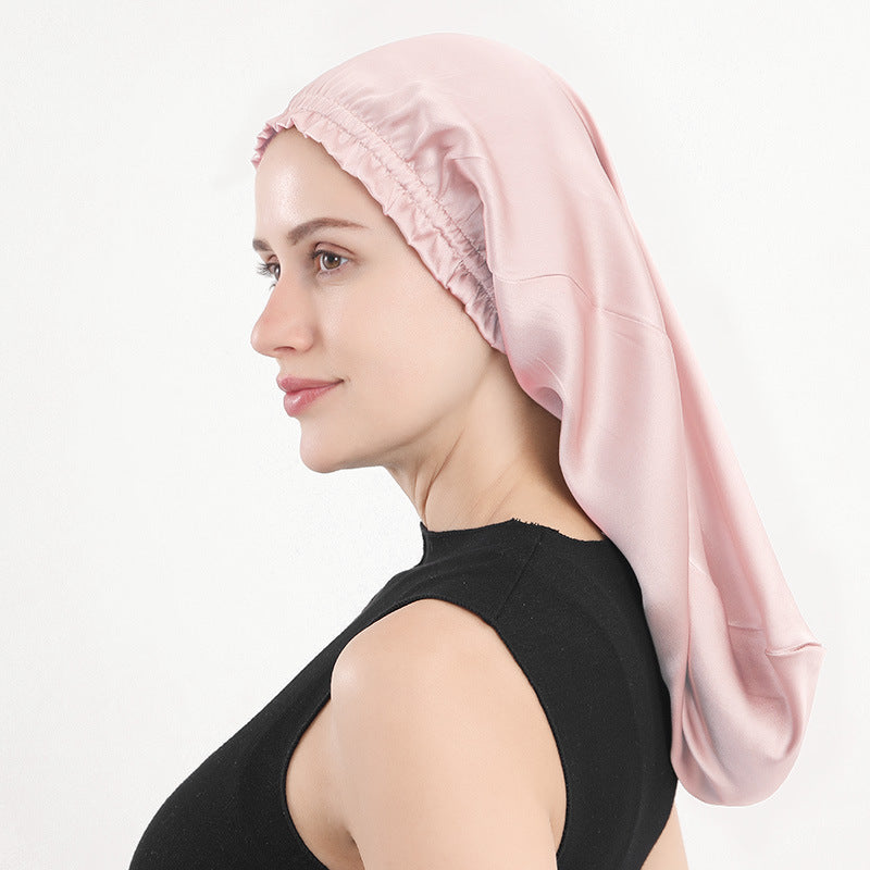 16-inch Mimsan silk long hair cap