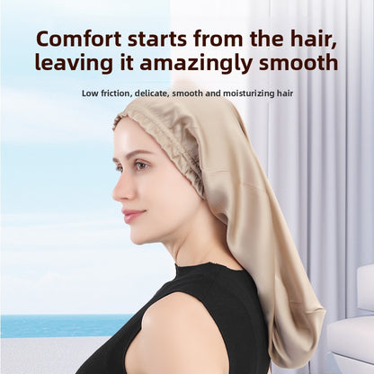 16-inch Mimsan silk long hair cap