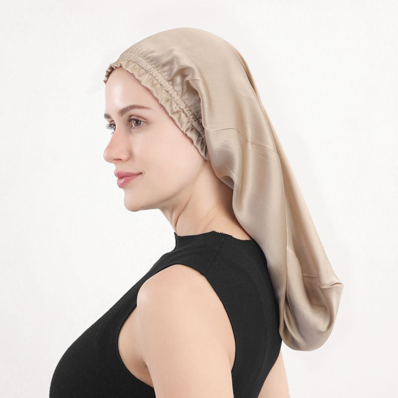 16-inch Mimsan silk long hair cap