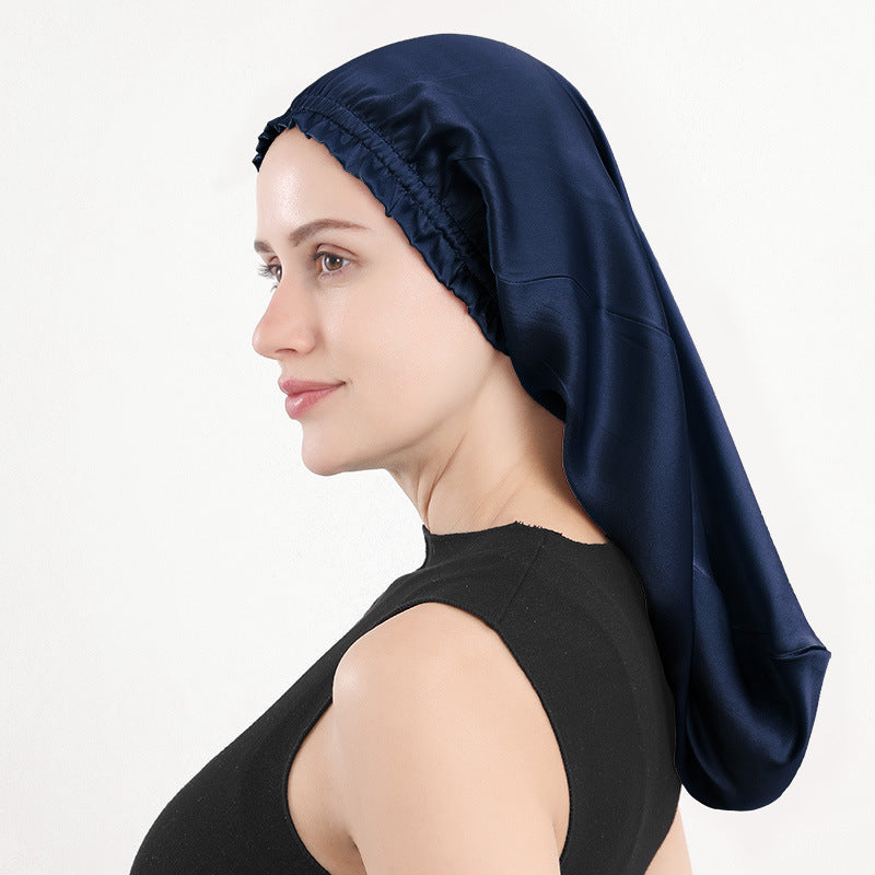 16-inch Mimsan silk long hair cap