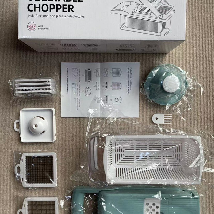 16-Piece Multifunctional Vegetable Chopper Dicer Grater Set