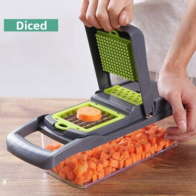 16-Piece Multifunctional Vegetable Chopper Dicer Grater Set